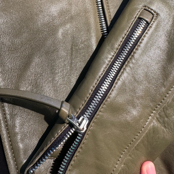 Rudsak lamb leather perfecto kaki, olive small - Picture 3 of 4